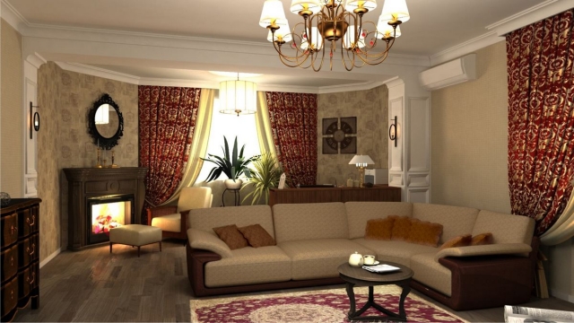 Дизайн интерьера зала и гостиной_19